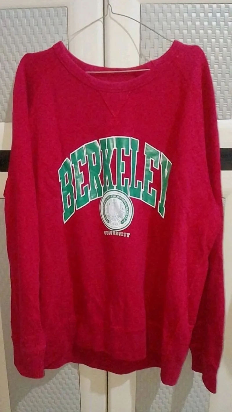 Sweater crewneck wanita oversize photo 1
