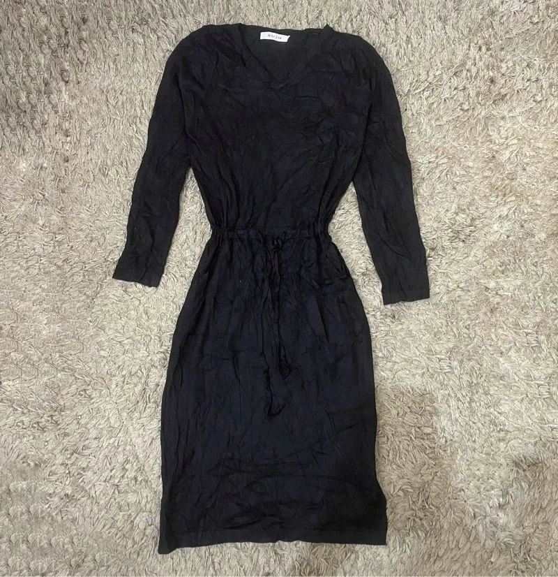 Dress Knit Lengan Panjang Vneck Belah photo 1