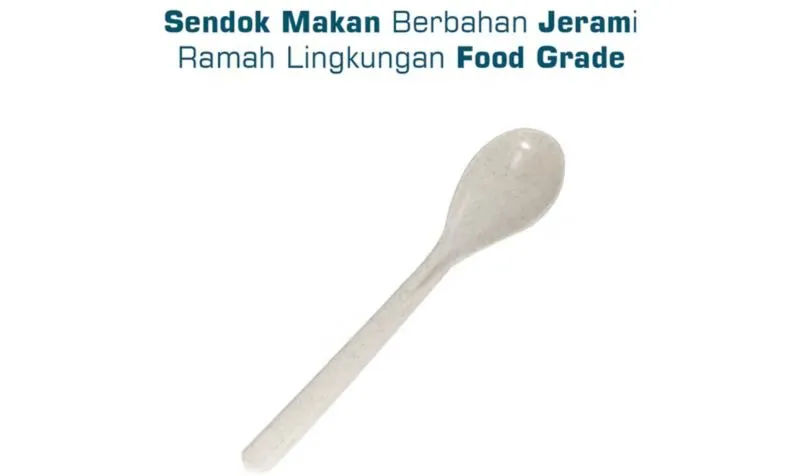 Sendok Food Grade Bahan Jerami Gandum Versi Original photo 1