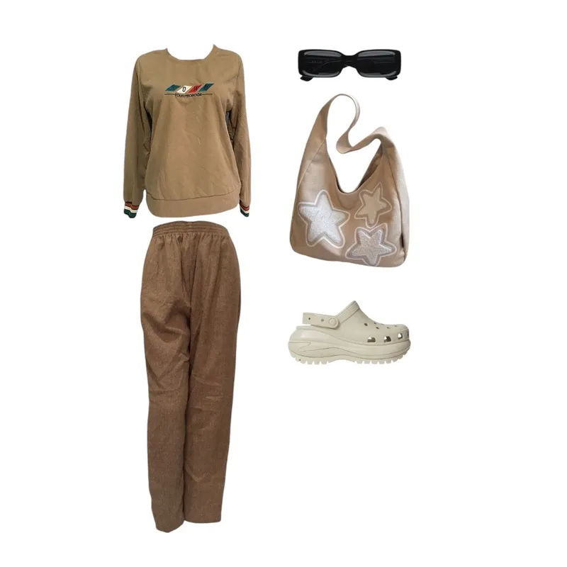 Minimalist Wanita tan brown photo 1