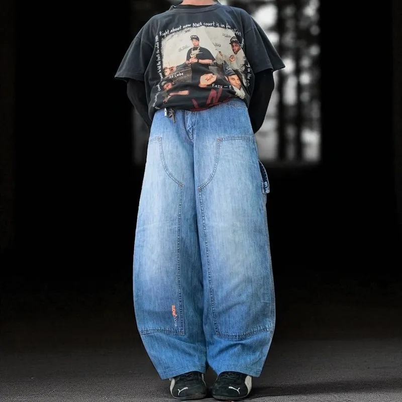 Vtg 90’s doubleknee carpanter faded wash baggy by nevada jea photo 1