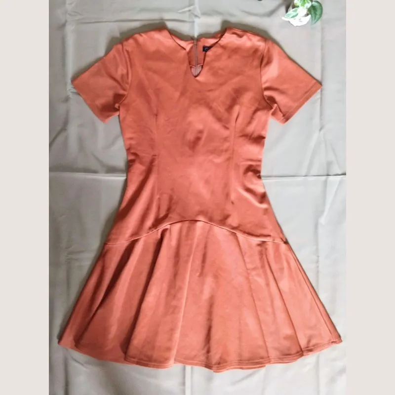 Dress scuba premi coklat M photo 1