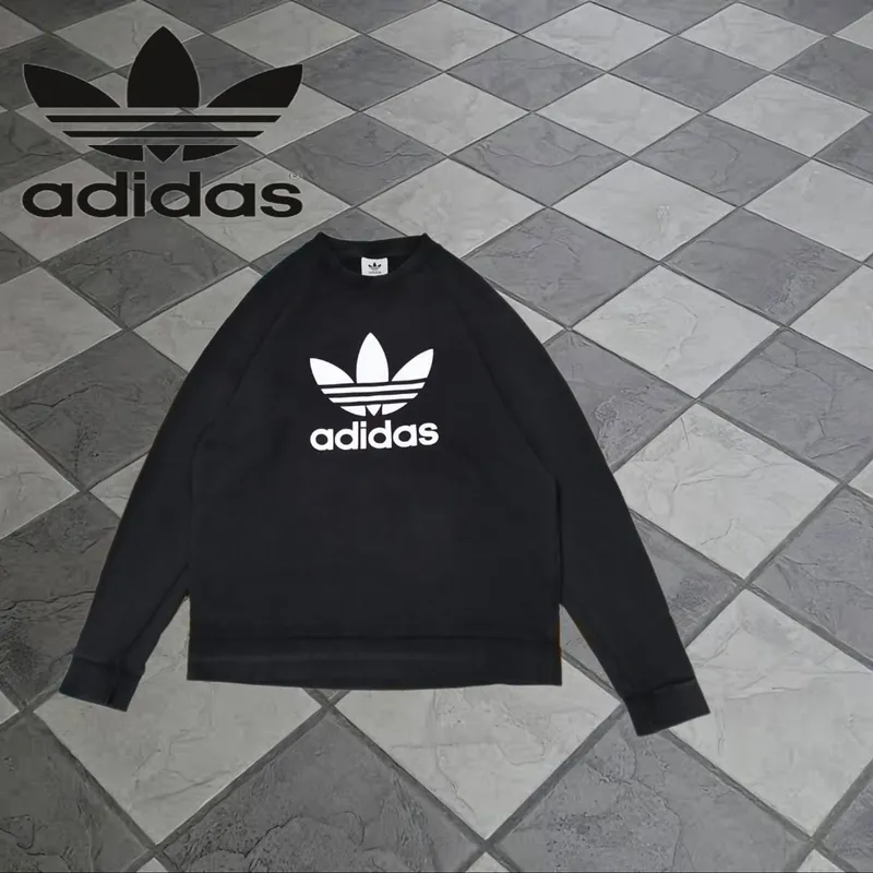 Adidas Sportswear Casual Sweater Pria black photo 1