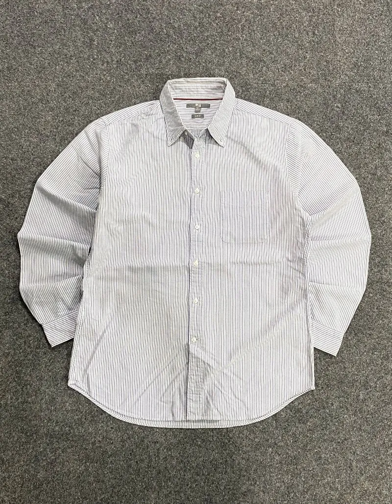kemeja slim fit uniqlo salur photo 1