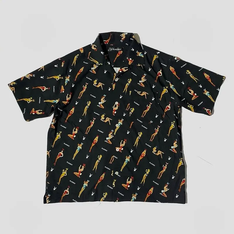 PLAYBOY X FREAKSTONE OPEN COLLAR SHIRT | KEMEJA | G4H photo 1