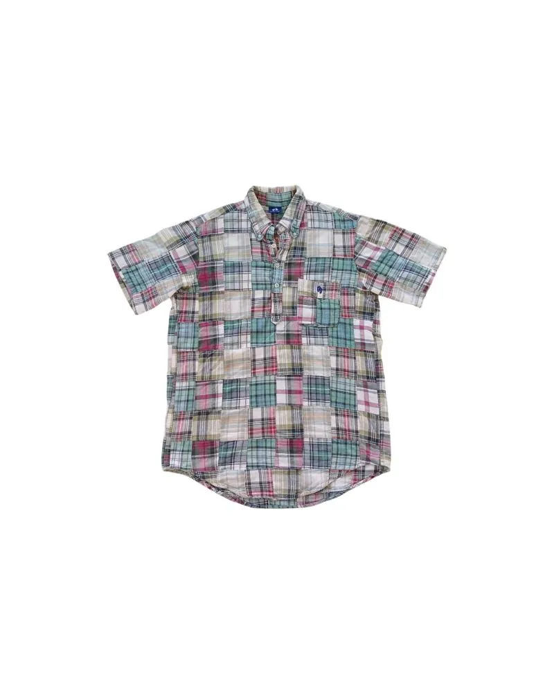 Vintage Hangten Patchwork Halfbutton Shirt photo 1