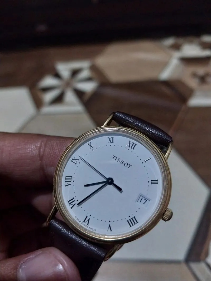Vintage tissot c282-G sapphire crystal white photo 1