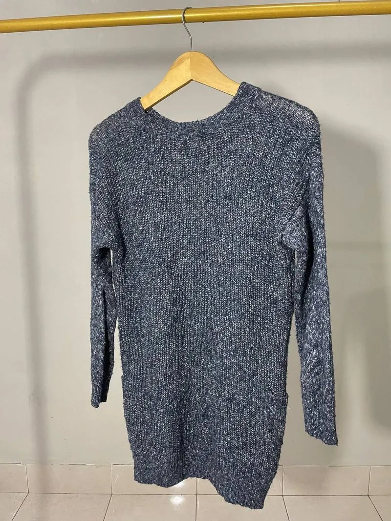 Anthropologie Kaisely L sweater cable knit dress NWOT scoop  photo 1