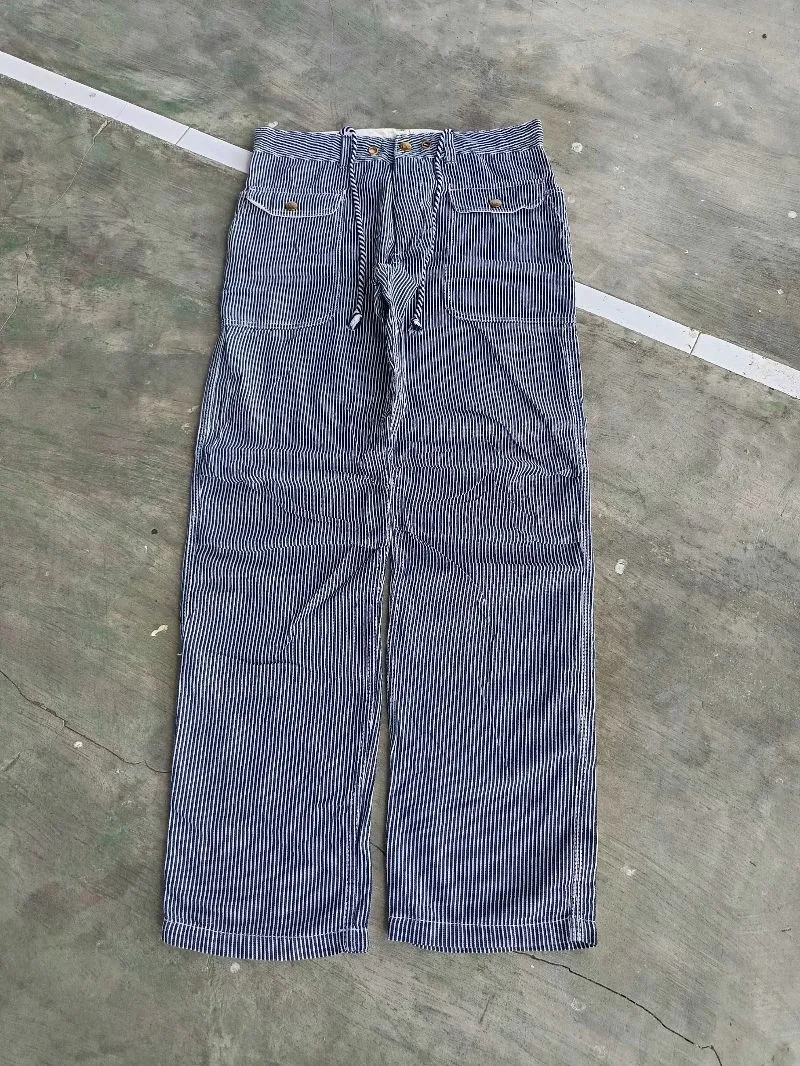 Navy hickory buckle back pants photo 1