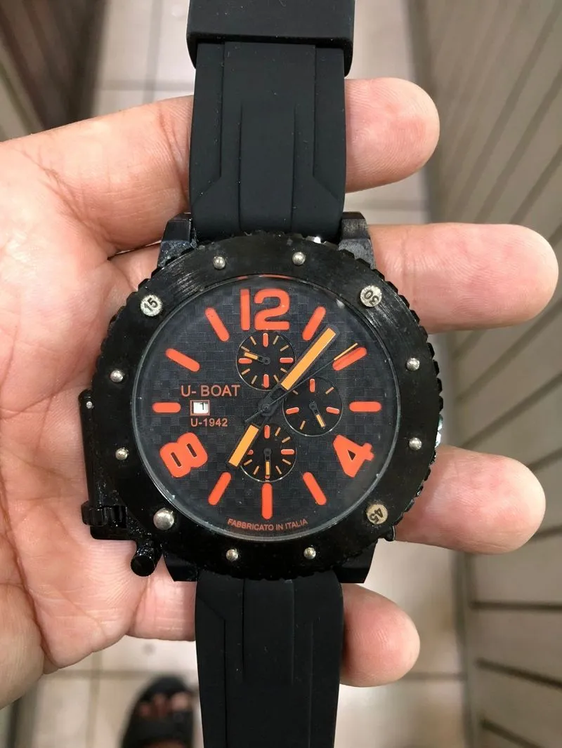 jam tangan pria sport stenlis stel anti karat anti air uboat photo 1