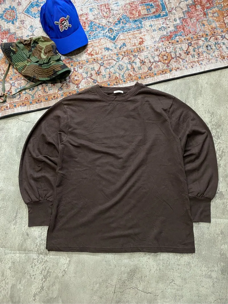 LONGSLEEVE BLANK GU UNIQLO BASIC BOXY photo 1