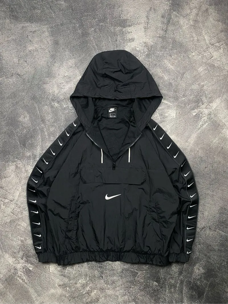 Jaket Nike Taped Big Swoosh Half-Zip
