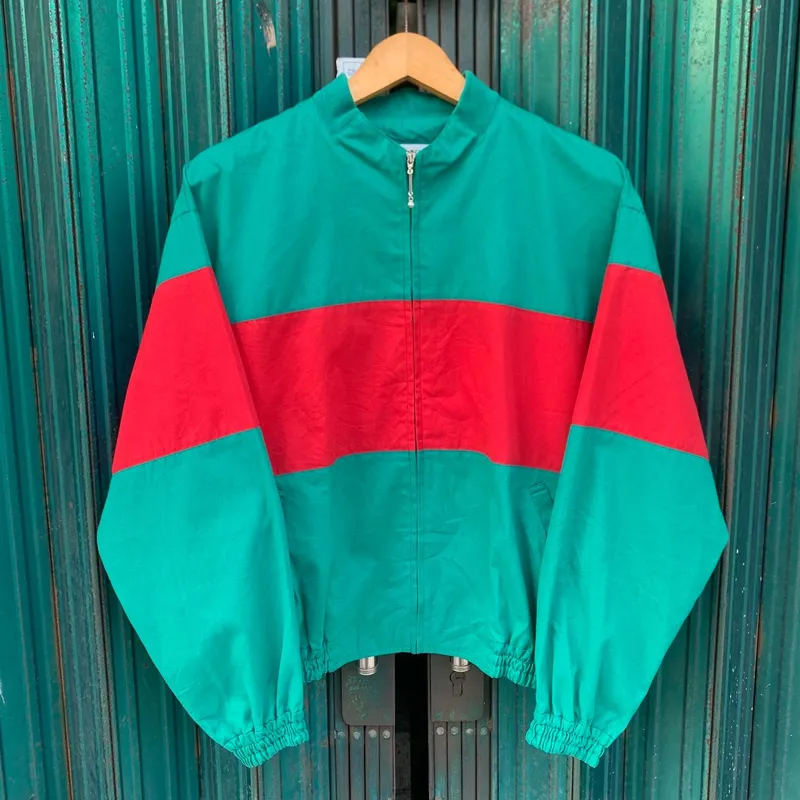 Dior Vintage Luxury Windbreaker Pria green red photo 1