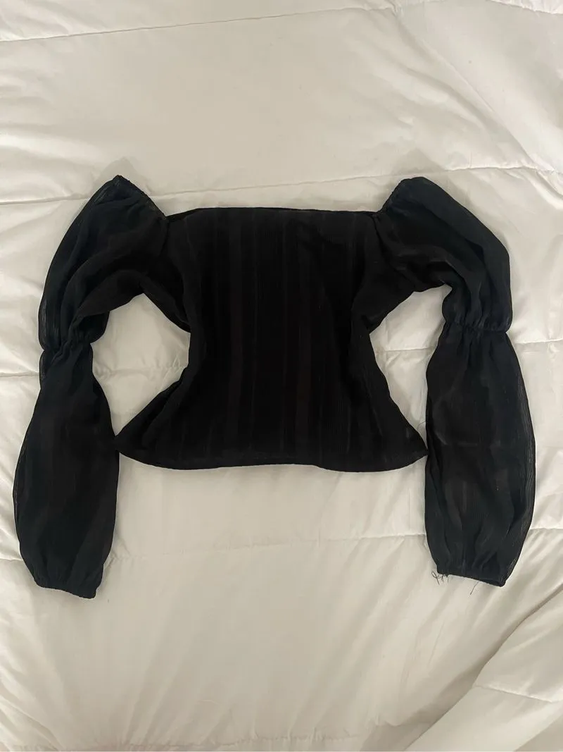90s Chic Ninette Satin Crop Top photo 1
