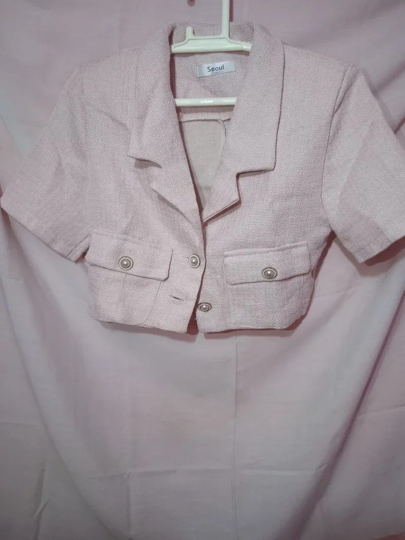 Luxury Coquette Crop top Wanita pink photo 1