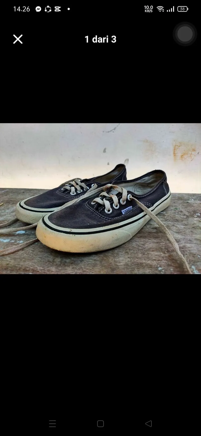 Sepatu vans authentic old school size 38 Preloved