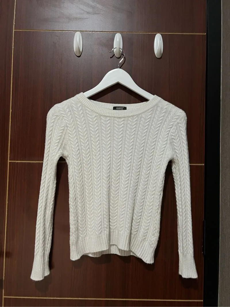 knit sweater white prisoner rampage photo 1