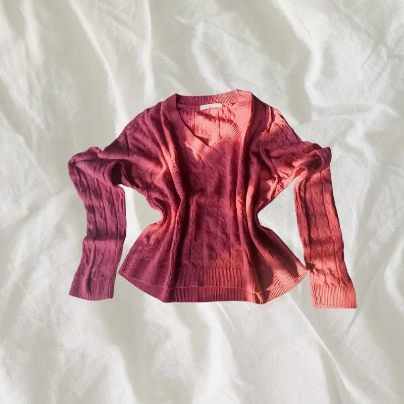 Et Cetera Hot Pink Sweater photo 1
