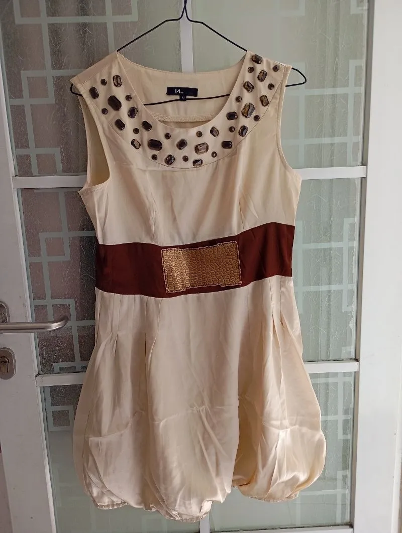 SATIN DRESS MOTTE photo 1