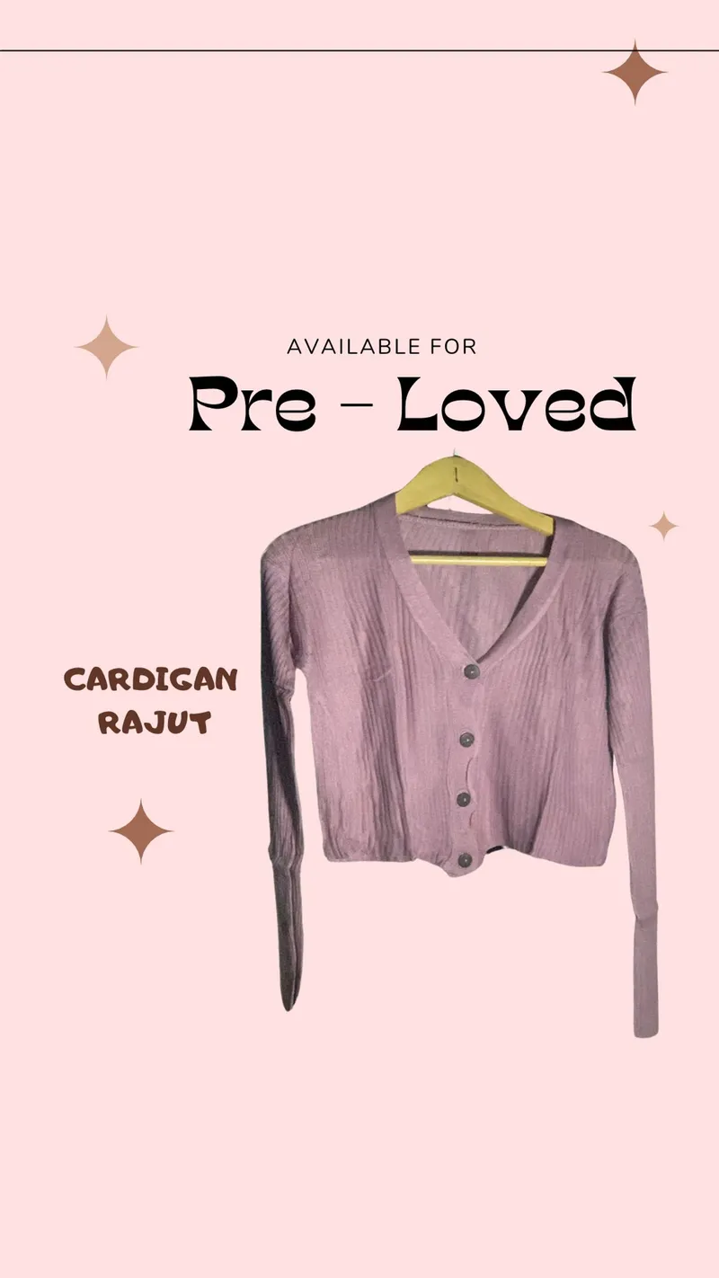 Coquette Casual Cardigan Wanita pink photo 1