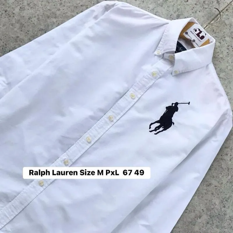 Kemeja Putih Oxford Ralph Lauren Big Logo photo 1