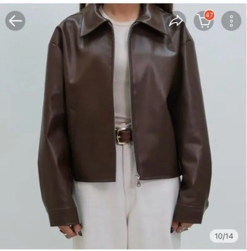 Leather Jacket Brown photo 1