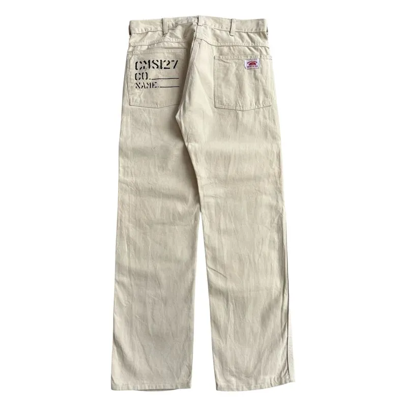 Round House Usa Trouser Pants Broken White photo 1