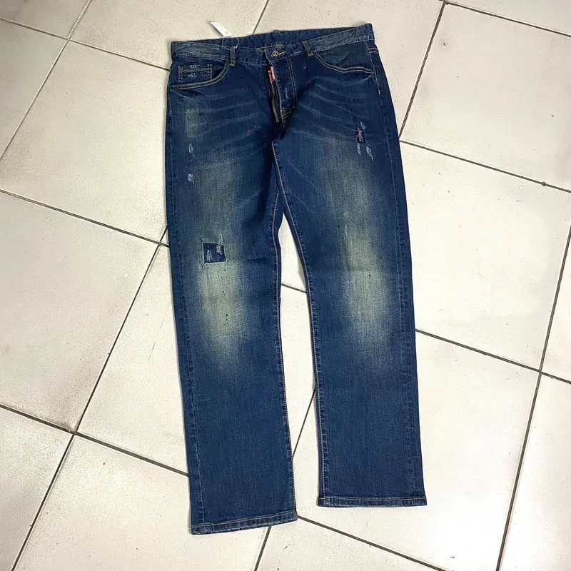 DSQUARED2 Avant Garde Biker Jeans Pria navy photo 1