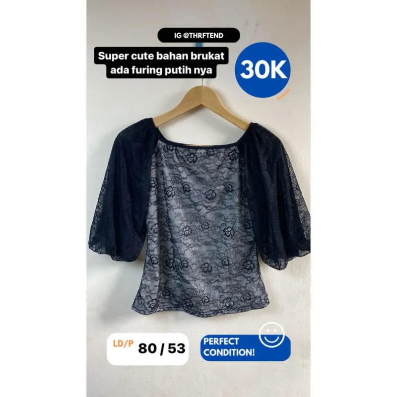 lengan model balon + ada furing photo 1