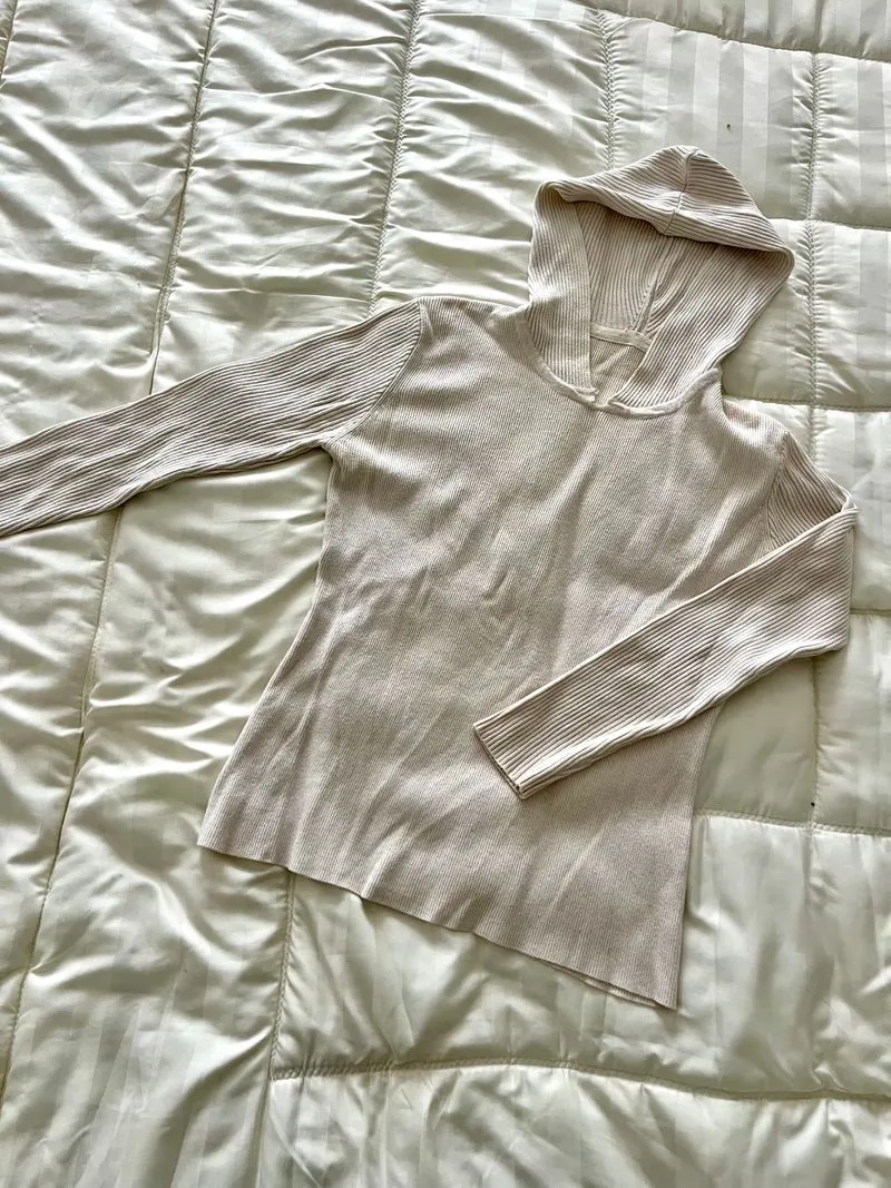 Casual Hoody Wanita cream photo 1