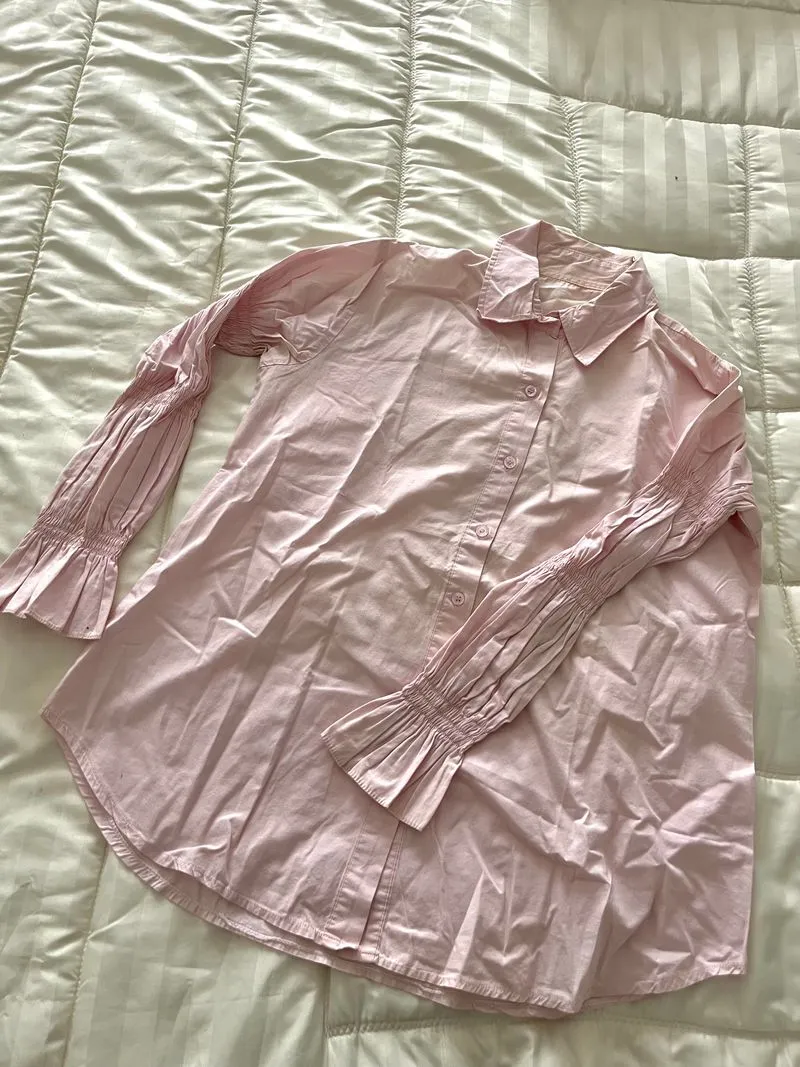 Coquette Blouse Wanita pink photo 1