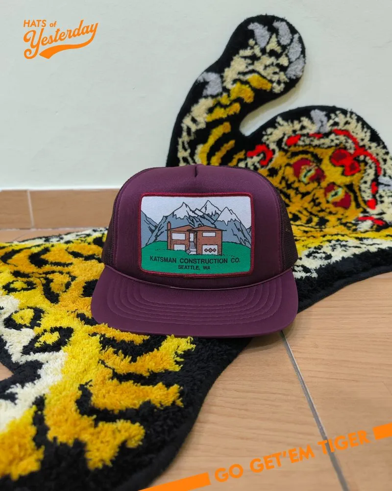 Topi Katsman Construction Co. vintage trucker hat photo 1