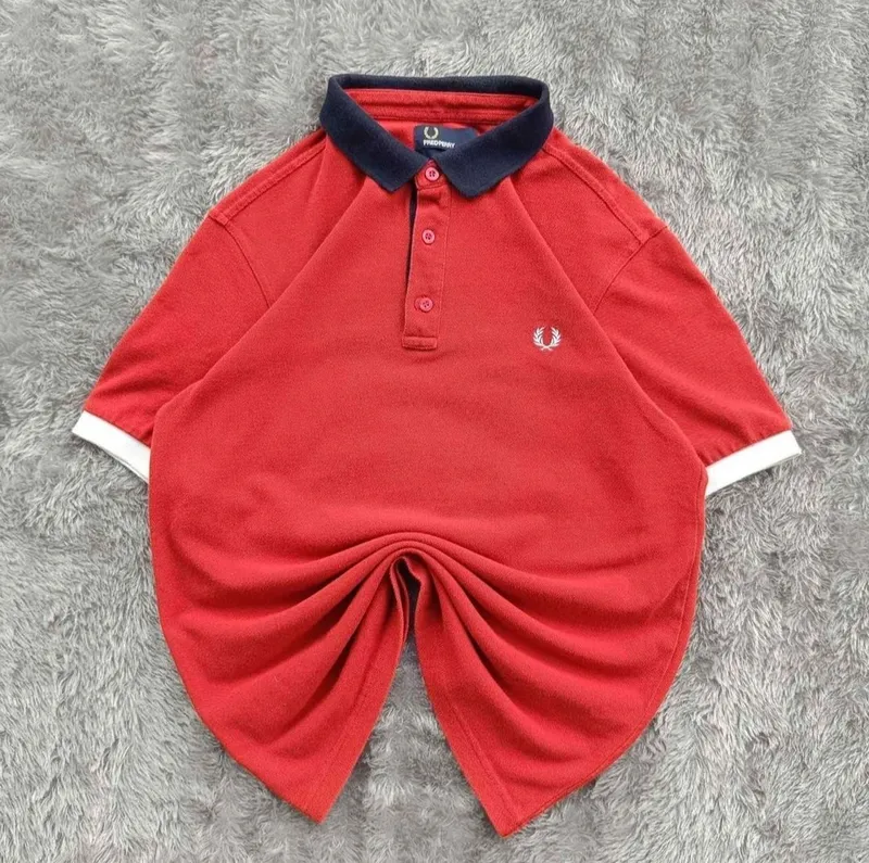 Fred Perry Casual Polo shirt Pria red photo 1
