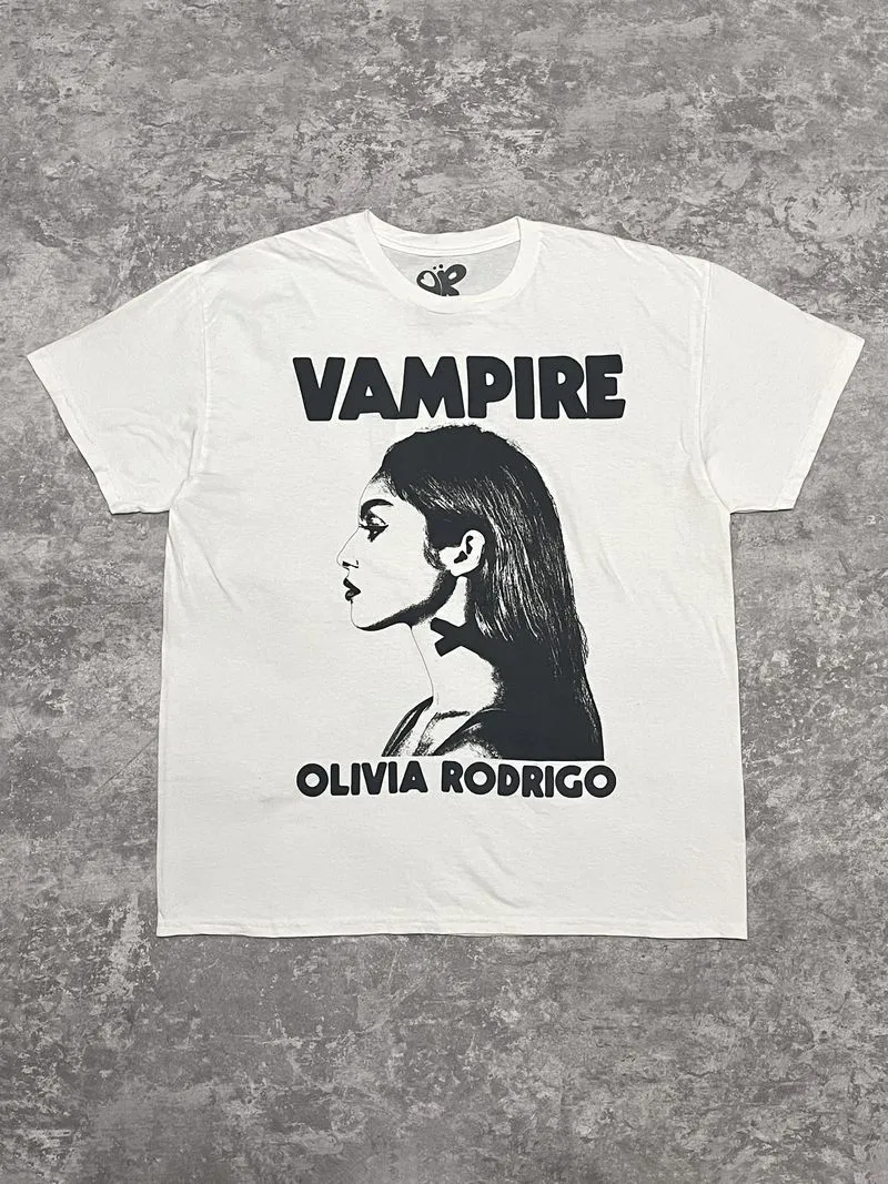 Kaos Singer Olivia Rodrigo Vampire Official Merch photo 1