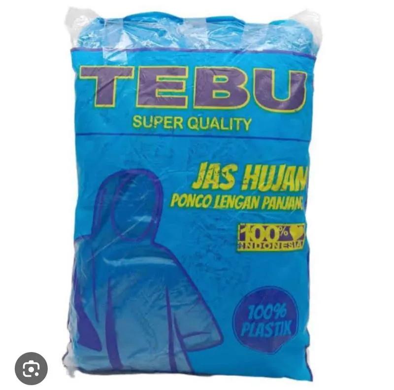 Jas Hujan Tebu Warna Blue Versi Original 100% photo 1