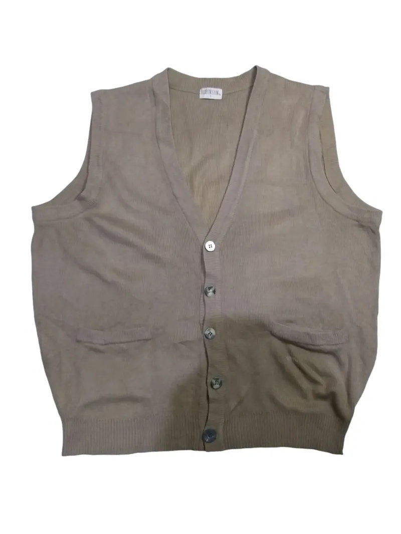 Robin's Jean Streetwear Minimalist Vest Wanita tan photo 1
