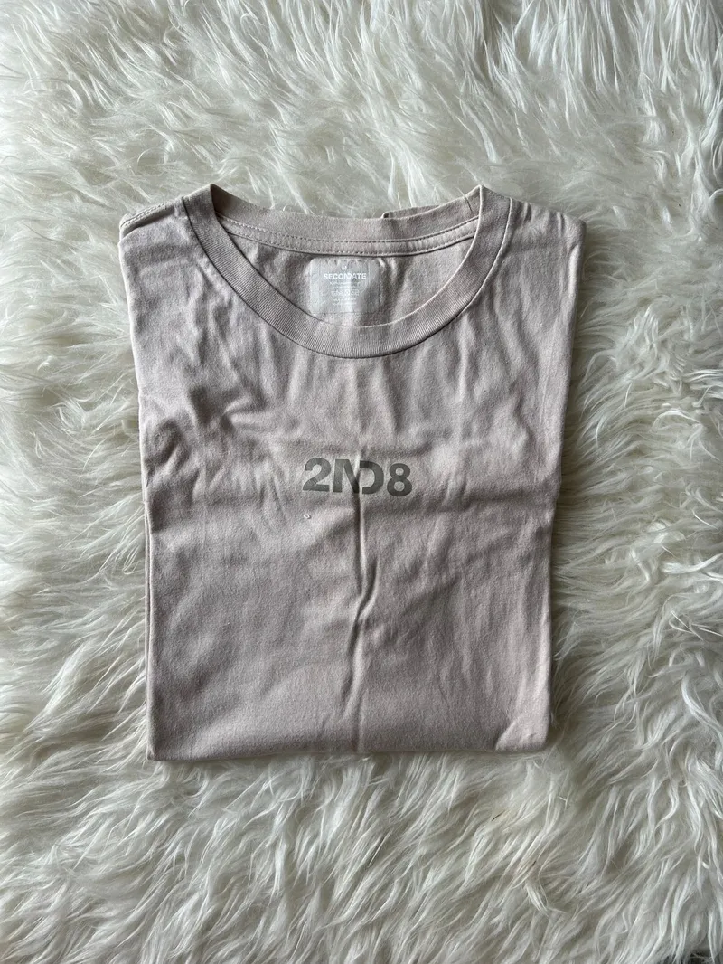 Casual T-shirt Wanita tan brown khaki cream photo 1