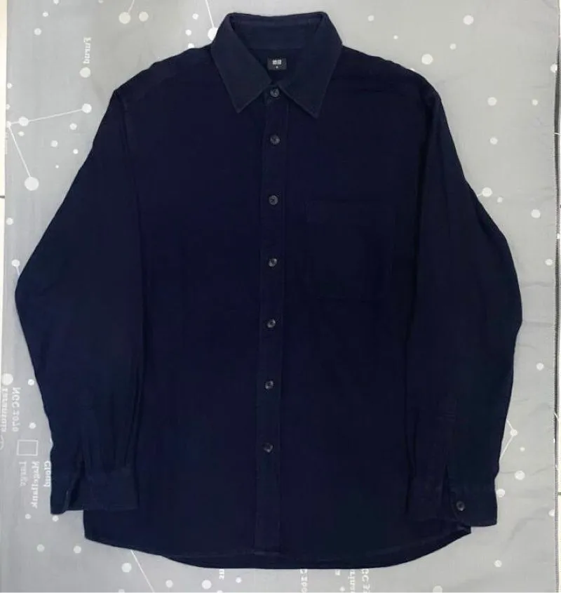 Flannel Uniqlo Navy photo 1