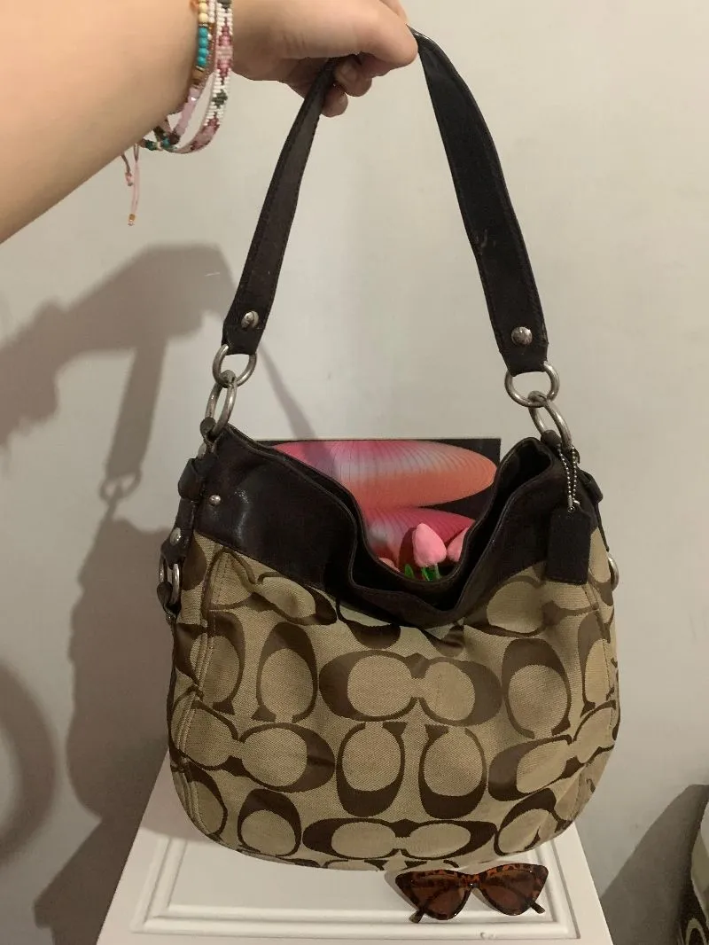 coach zoe vintage shoulderbag brown photo 1