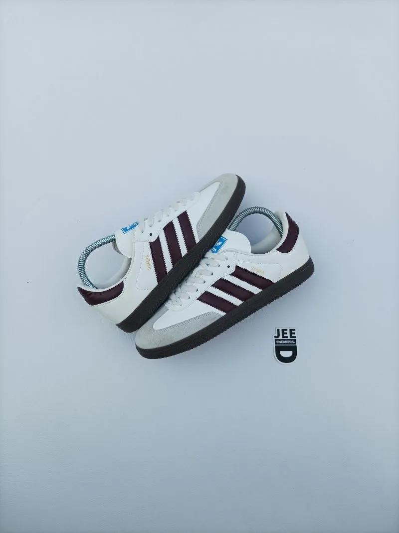 Adidas Samba OG Off White Maroon photo 1