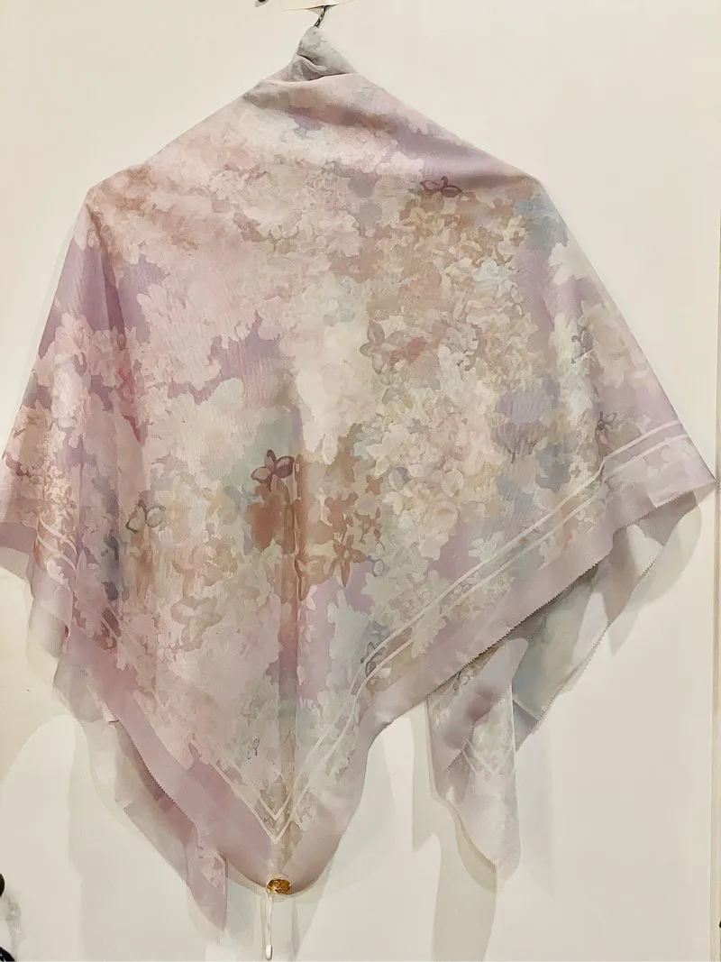 Hijaberies Hijab segiempat motif abstrak photo 1
