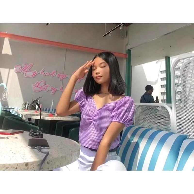crop top korean style photo 1