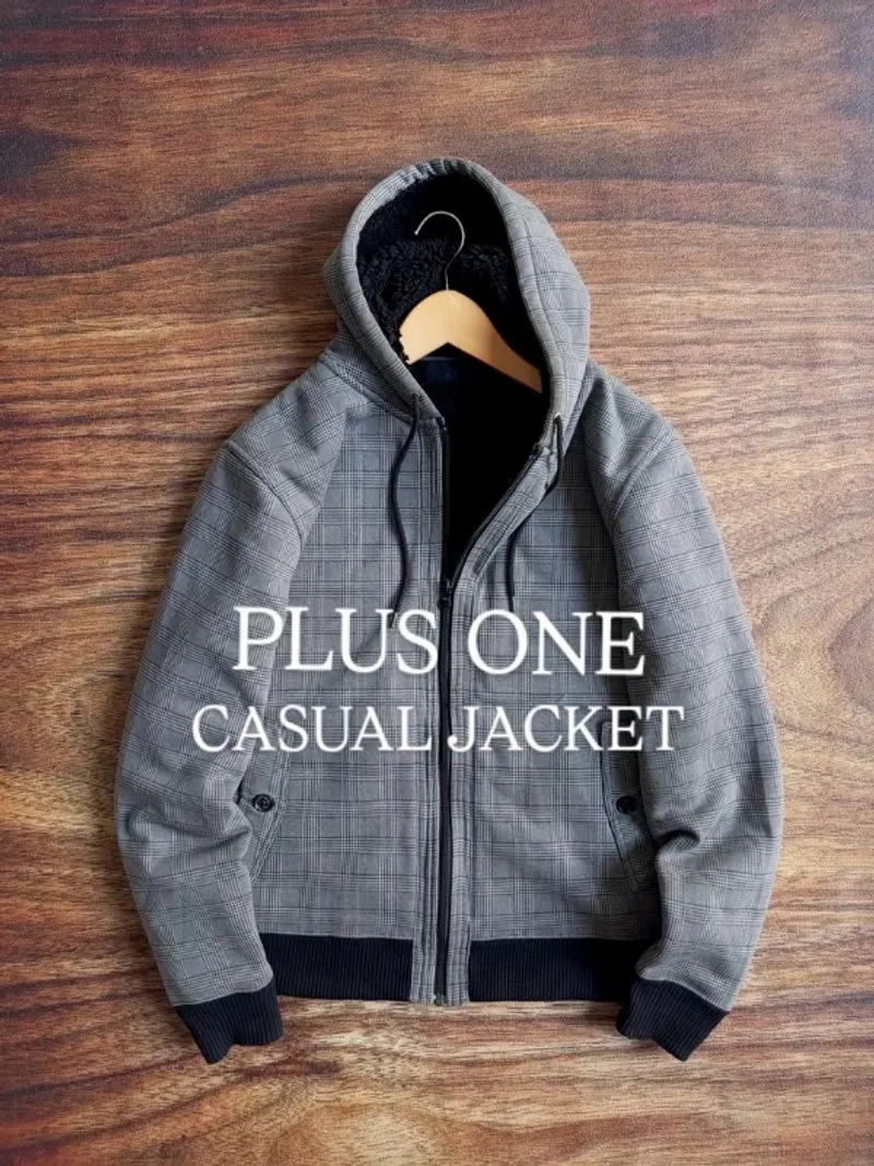 JAKET PLUS ONE CASUAL MOTIF DALEMAN SHERPA photo 1