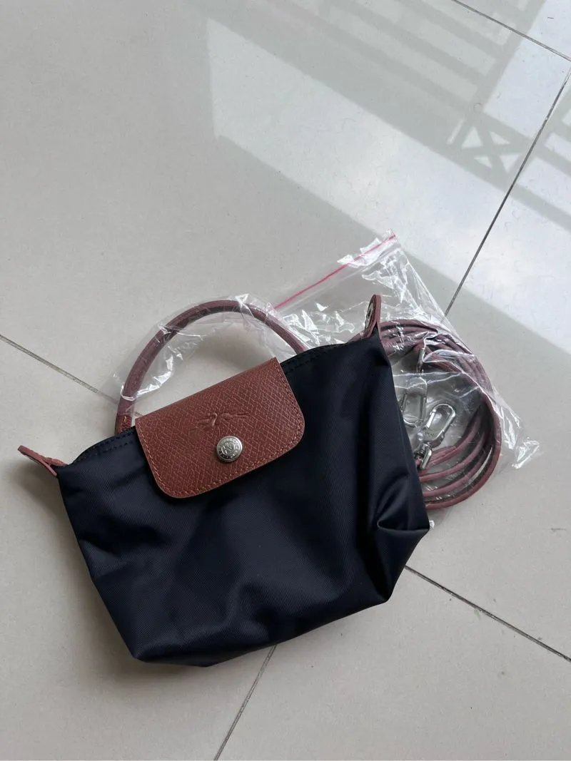 miror 1:1 premium mini pouch longchamp black photo 1
