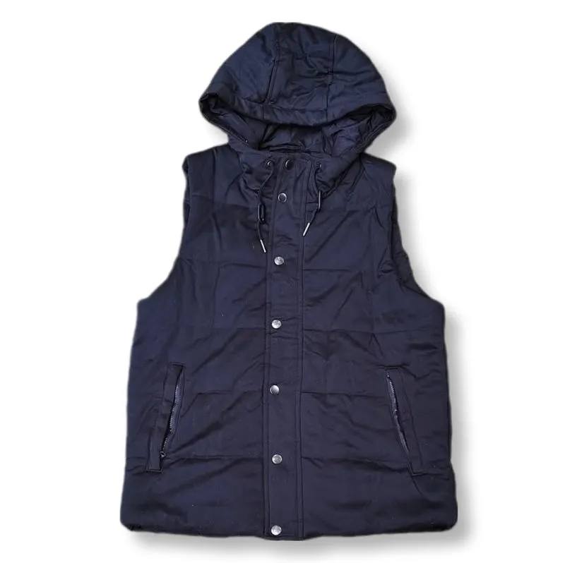 GU BLACK VEST HOODIE JACKET | OUTER | MNZA 2  photo 1