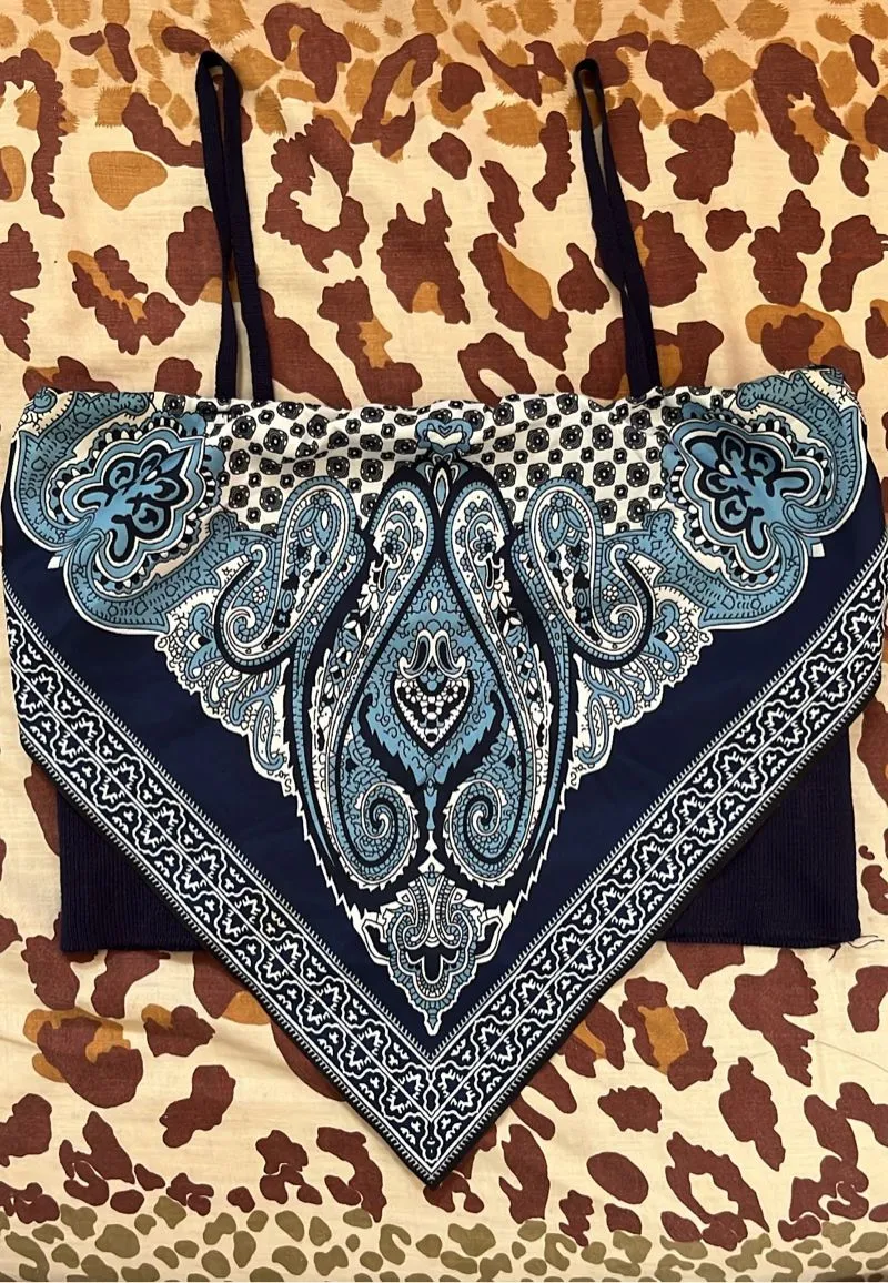 claire bandana crop top  photo 1