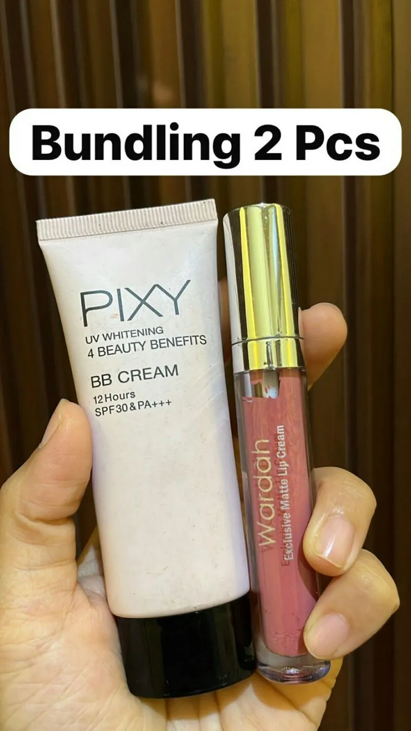 PAKET BUNDLING BB CREAM PIXY DAN LIPCREAM WARDAH photo 1
