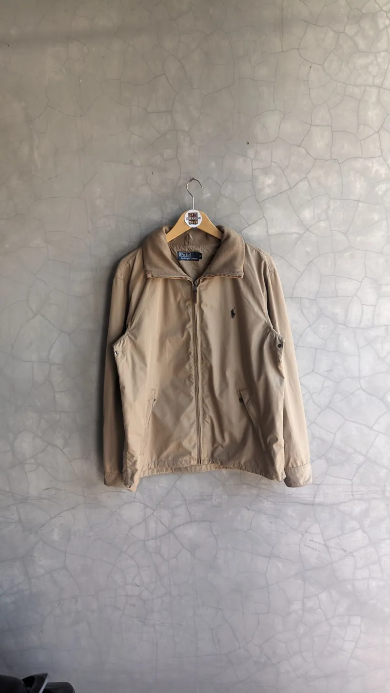 Polo Ralph Lauren Casual Windbreaker Pria tan photo 1