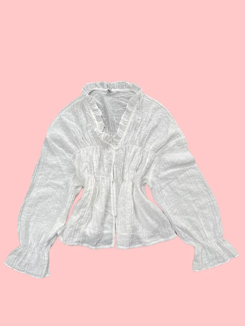 Ruffle Blouse Cute for formal event photo 1
