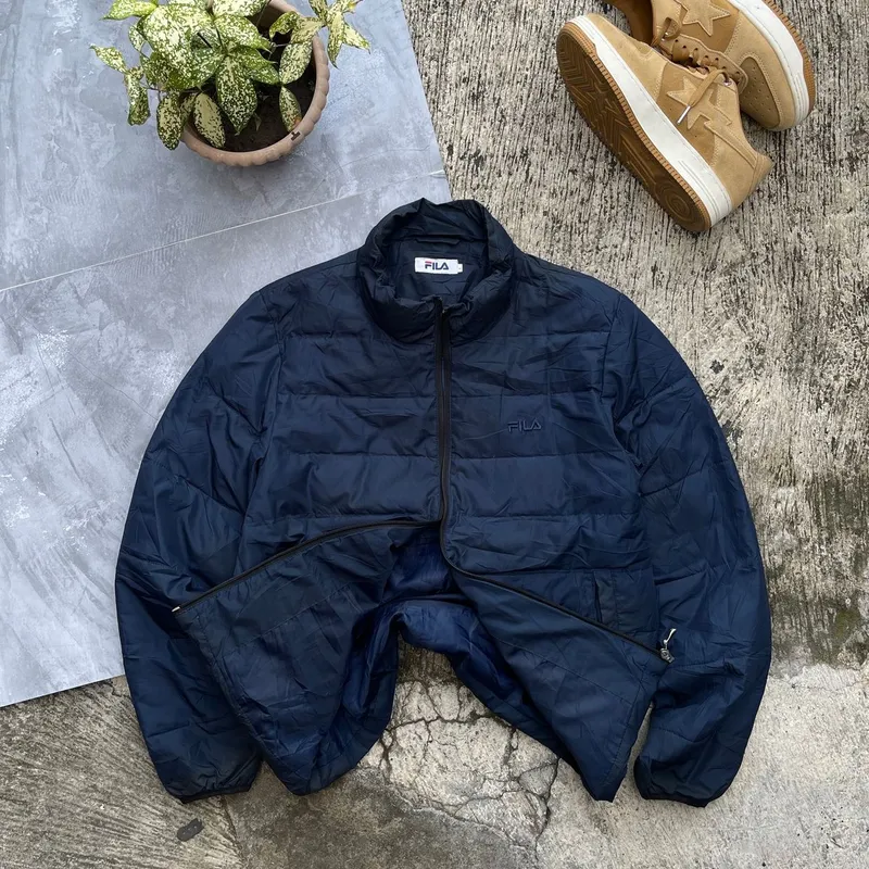 Fila Gorpcore Minimalist Puffer jacket Pria navy photo 1